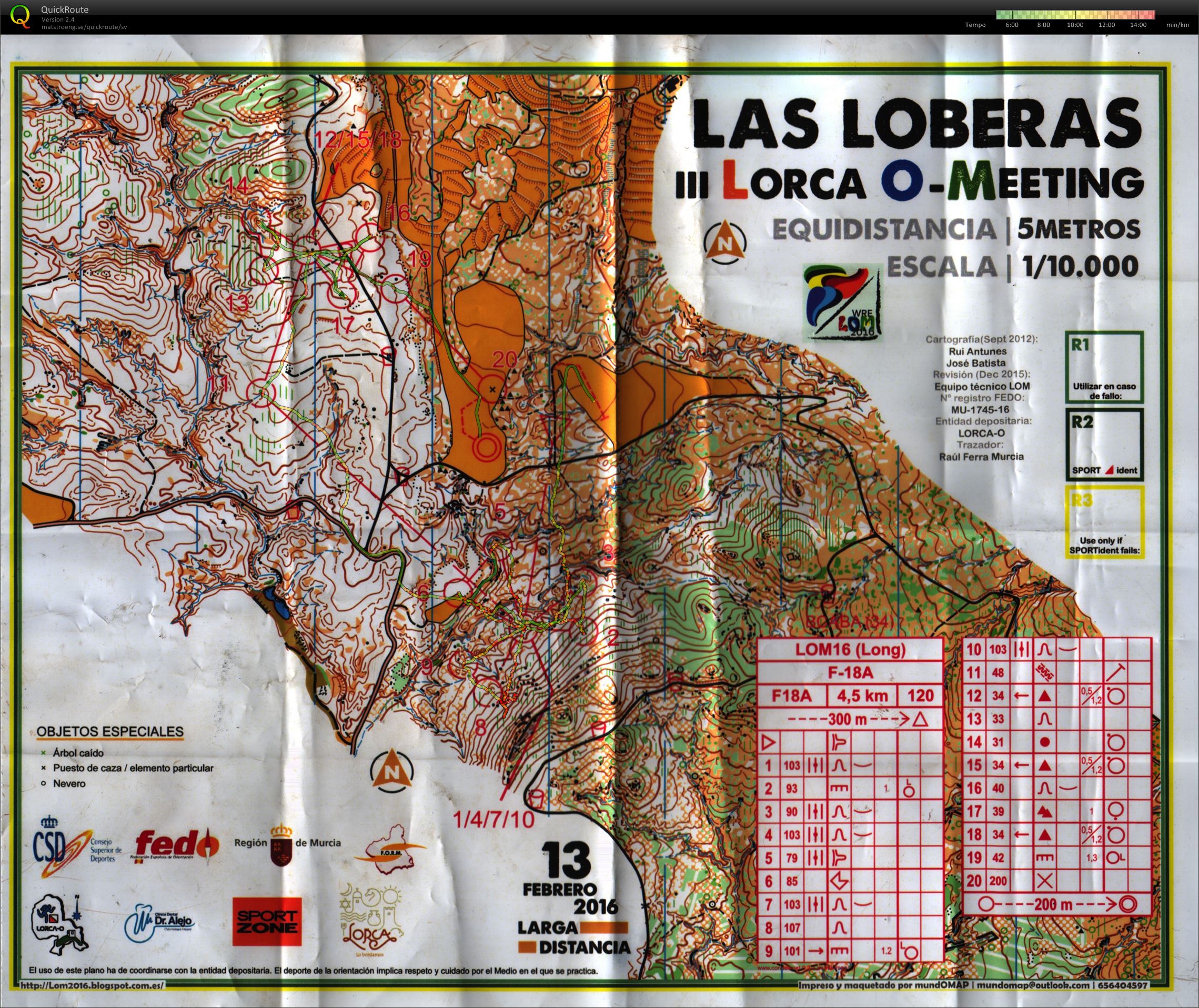 Lorca O-meeting - långdistans (2016-02-13)