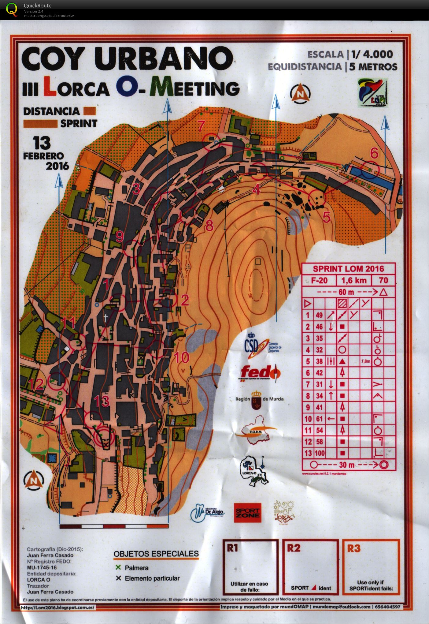 Lorca O-meeting - sprint (2016-02-13)