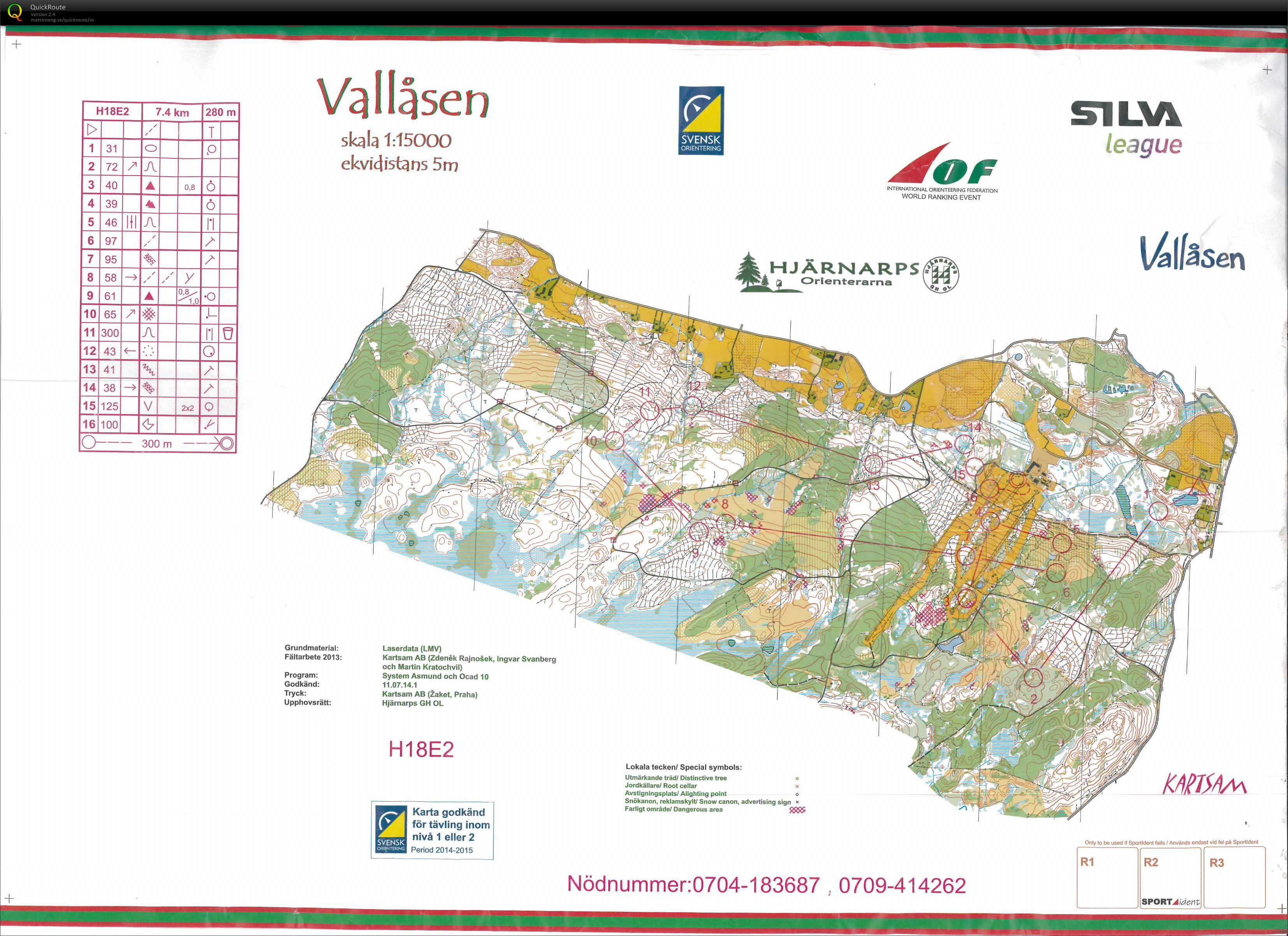 Silva League vallåsen (2014-04-27)