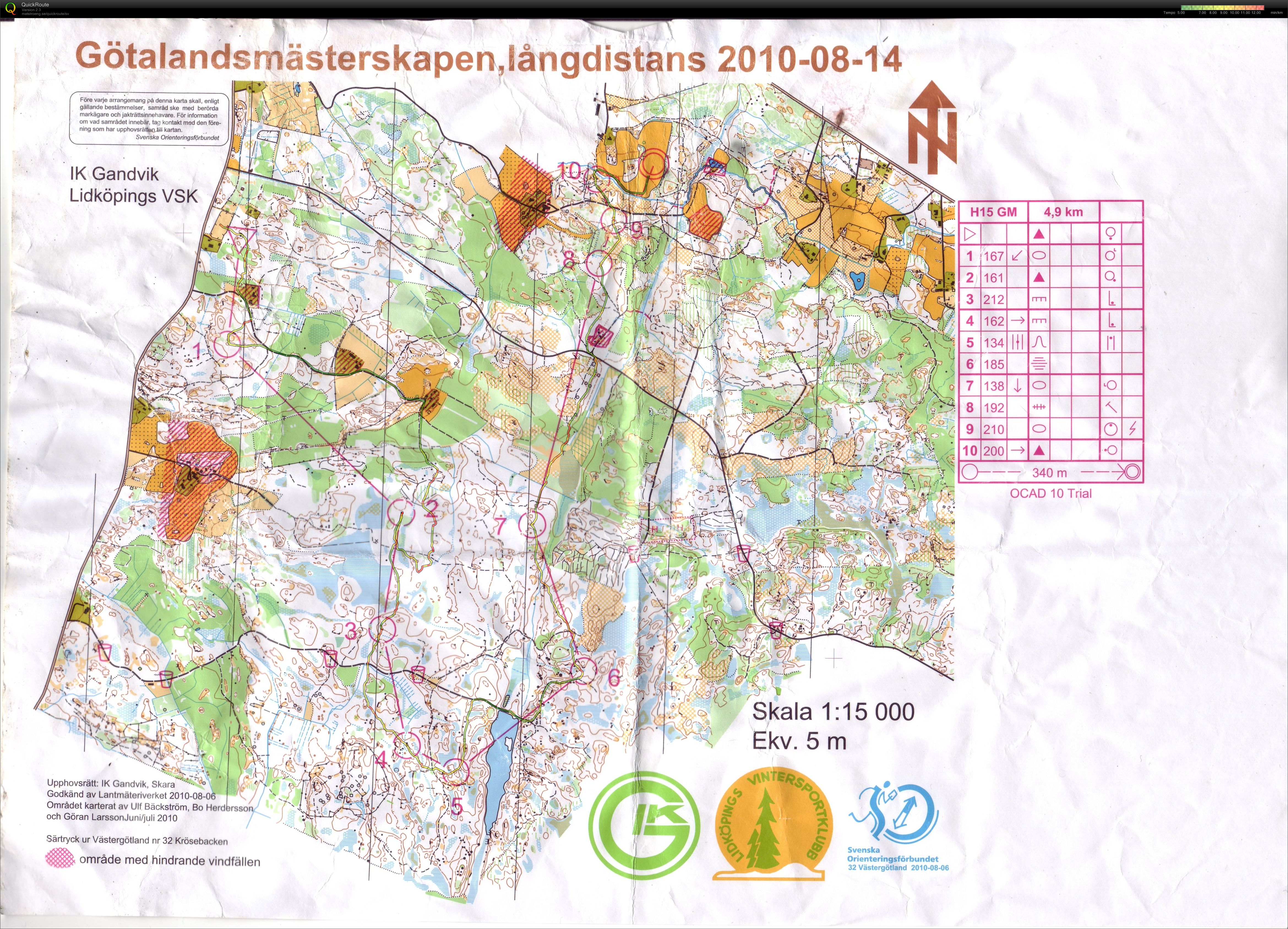 Götalandsmästerskapen Långdistans (2010-08-14)